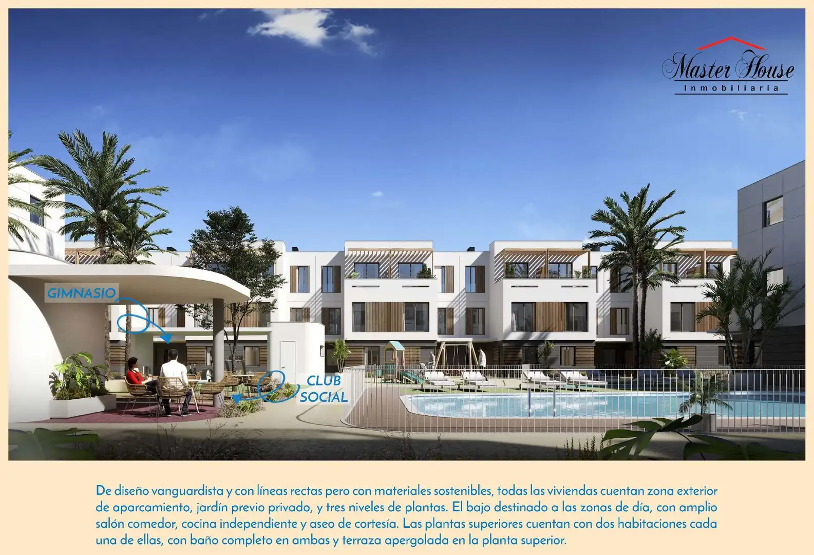 Vista exterior de Casa adosada en venta en Aljaraque con Calefacción, Jardín privado y Terraza