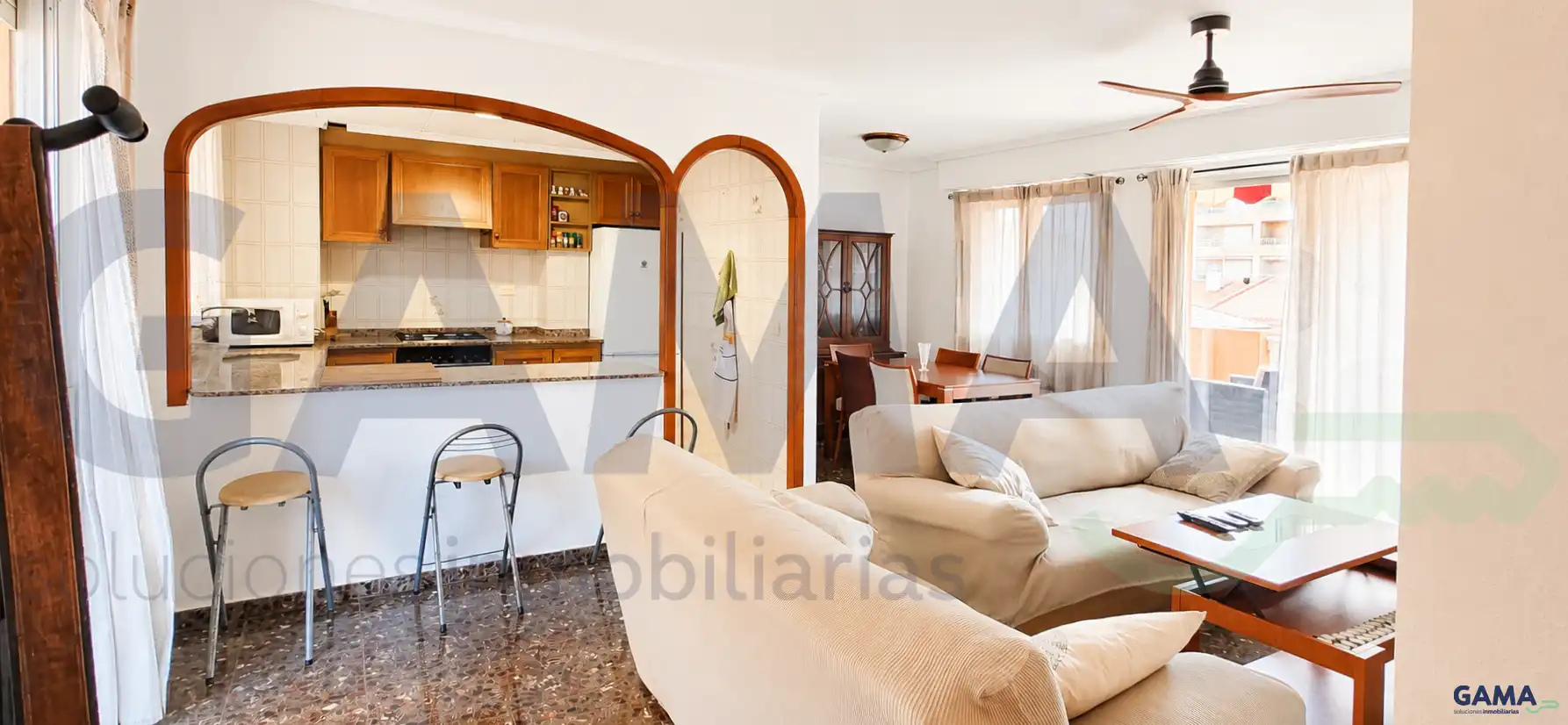 Living room of Attic for sale in Sueca  with Terrace, Storage room and Furnished