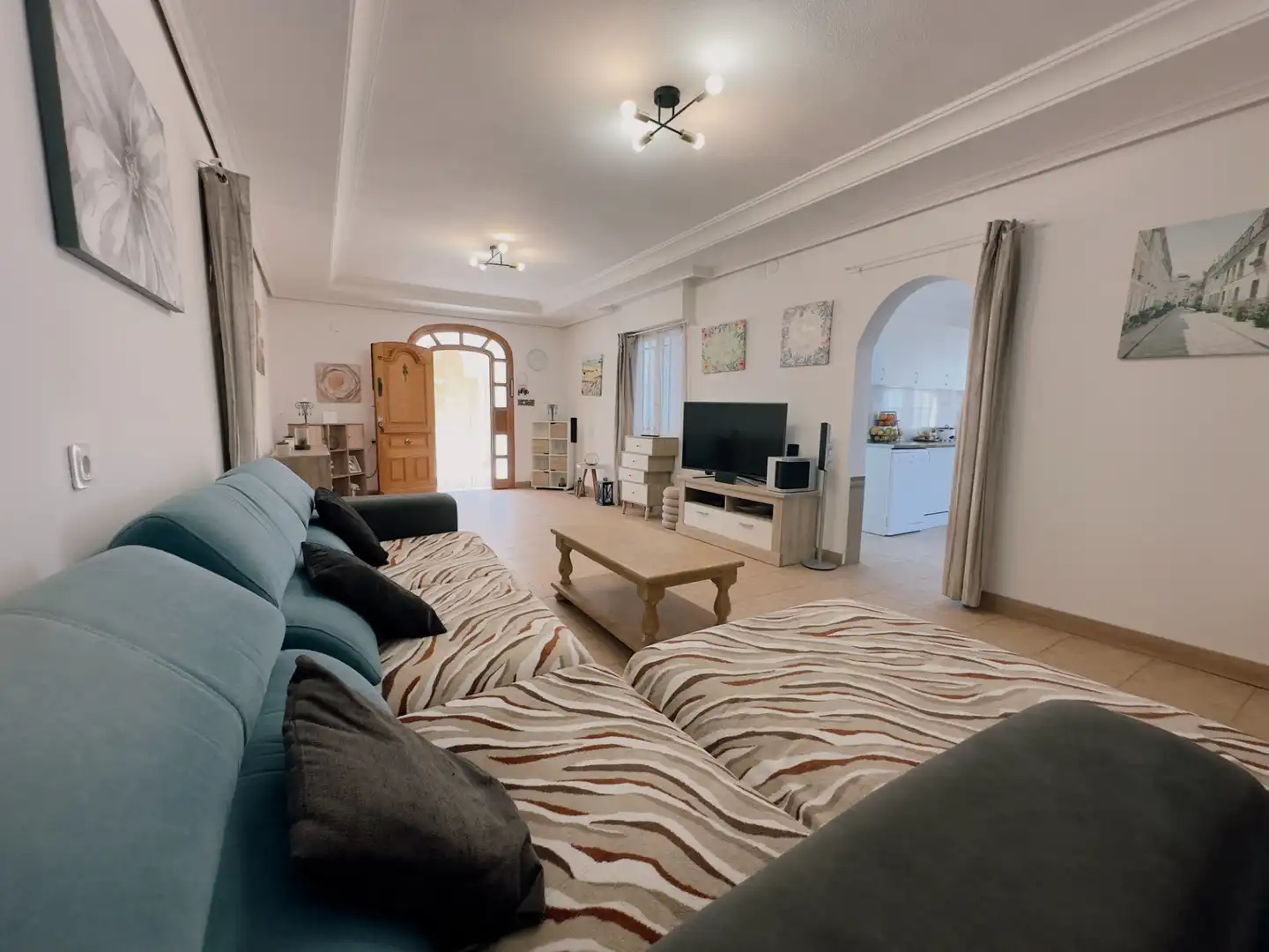 Sala d'estar de Casa o xalet en venda en Aspe amb Aire condicionat, Calefacció i Jardí privat