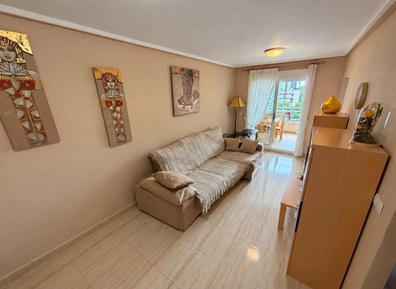 Sala de estar de Piso en venta en Benidorm con Aire acondicionado y Piscina comunitaria