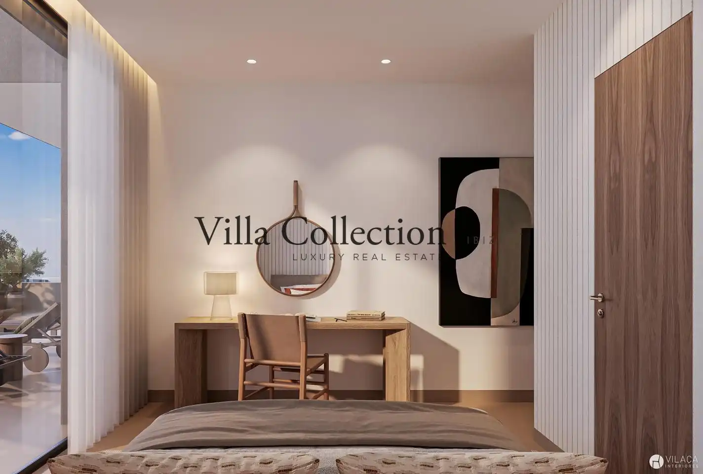 Bedroom of Houses for sale in Santa Eulària des Riu  with Air Conditioner, Heating and Terrace