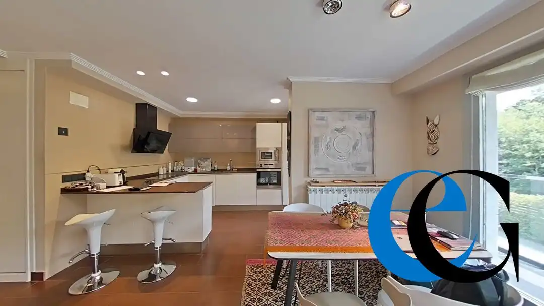 Cocina de Piso de alquiler en Orio con Calefacción, Jardín privado y Piscina