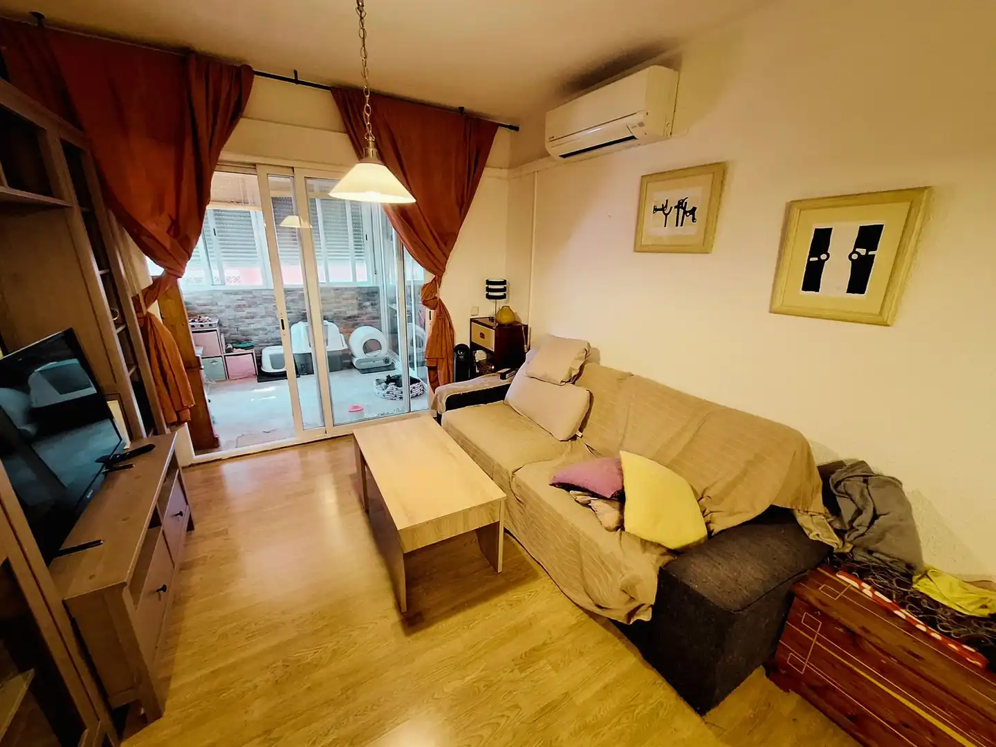 Sala d'estar de Pis en venda en Móstoles amb Aire condicionat, Calefacció i Terrassa