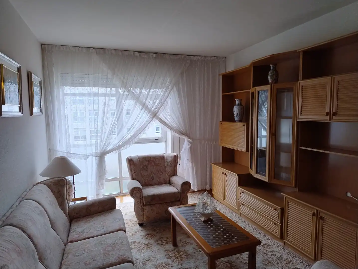 Living room of Flat for rent in Santiago de Compostela   with Heating, Storage room and Furnished
