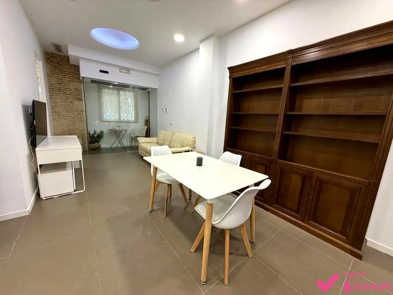 Sala de estar de Planta baja de alquiler en Valencia con Aire acondicionado, Terraza y Amueblado