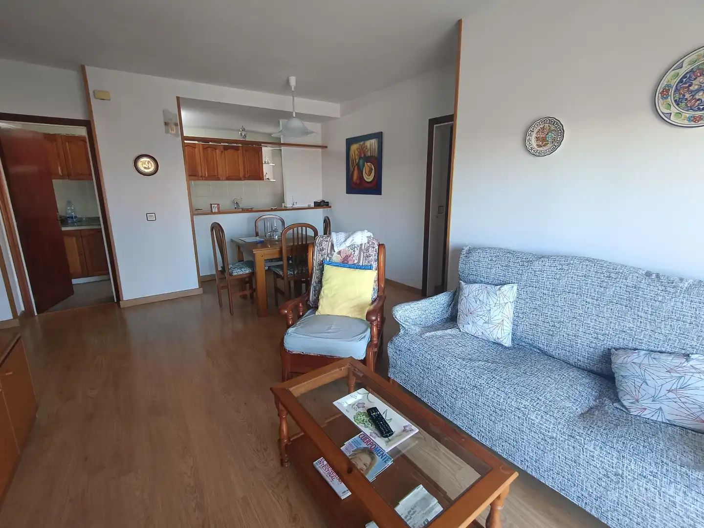 Sala d'estar de Pis de lloguer en Cunit amb Terrassa, Moblat i Forn