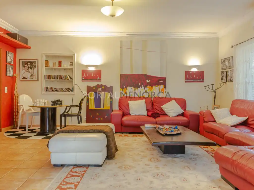 Sala de estar de Finca rústica en venta en Maó - Mahón con Aire acondicionado, Jardín privado y Terraza