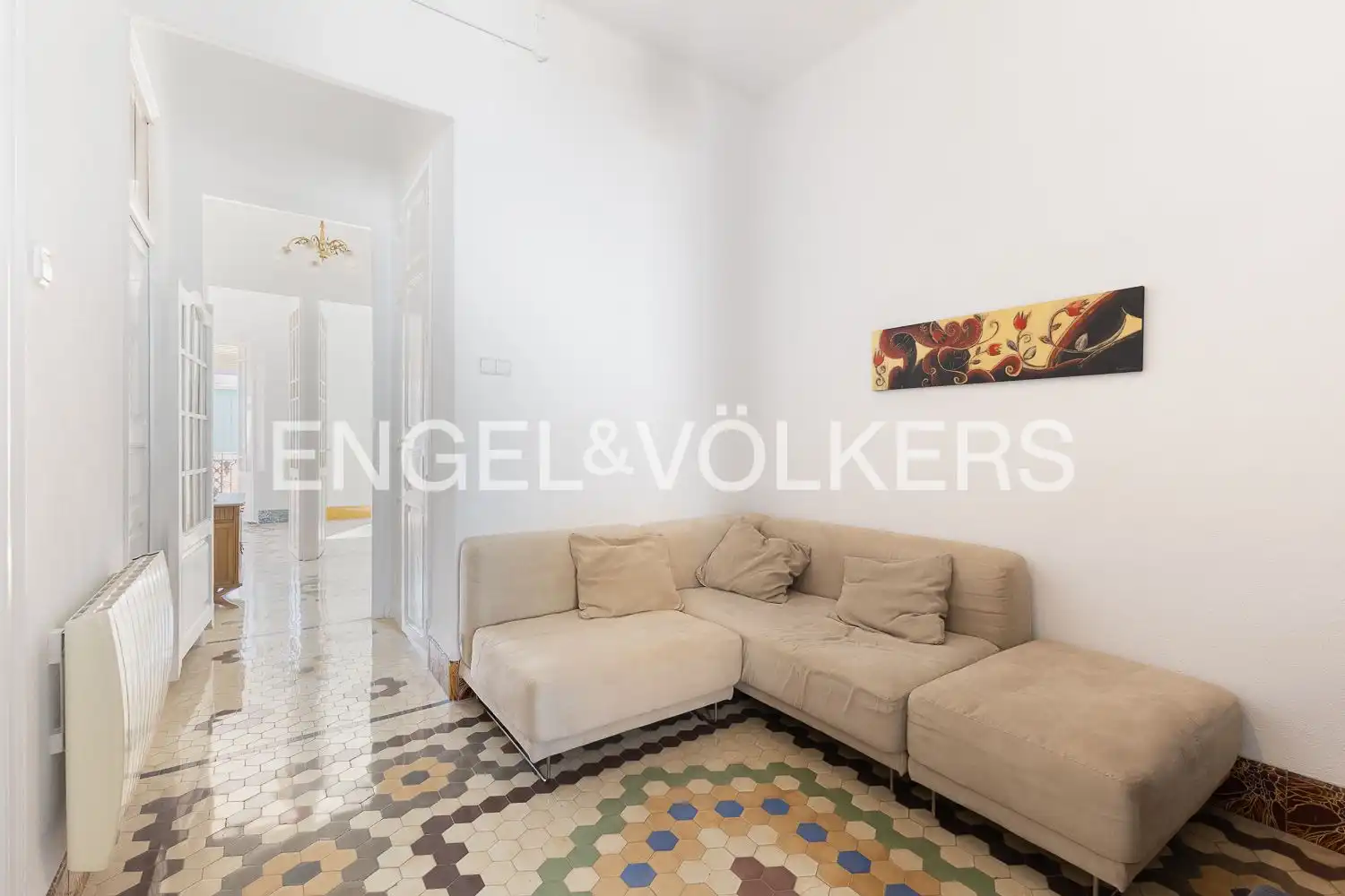 Living room of Flat for rent in Valencia  with Air Conditioner, Heating and Balcony