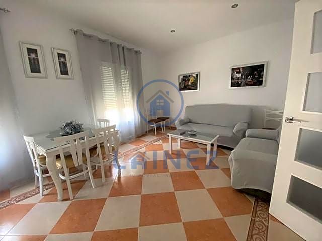 Living room of Flat for sale in Los Blázquez  with Air Conditioner, Terrace and Furnished