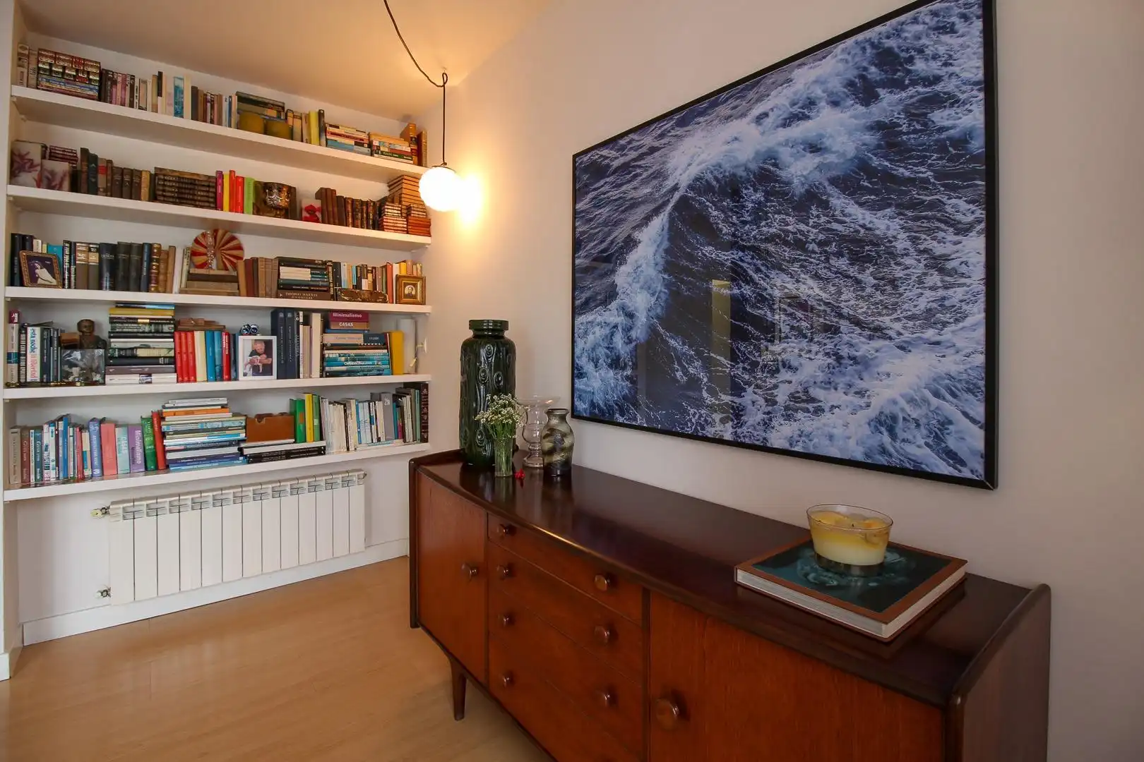 Sala de estar de Piso en venta en Santander con Calefacción, Parquet y Amueblado