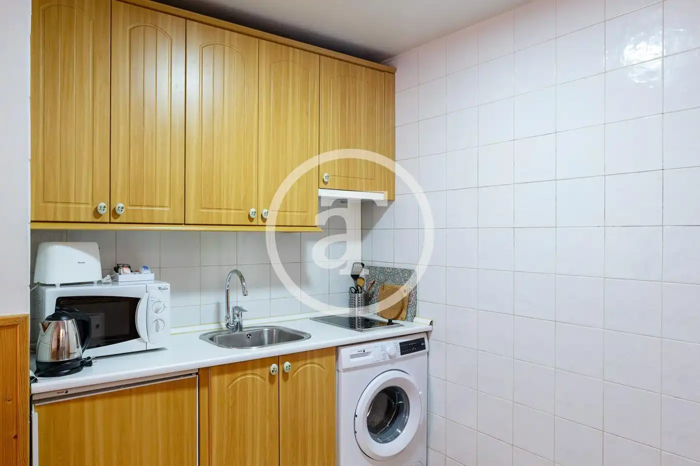 Cocina de Ático de alquiler en Madrid con Aire acondicionado, Calefacción y Amueblado