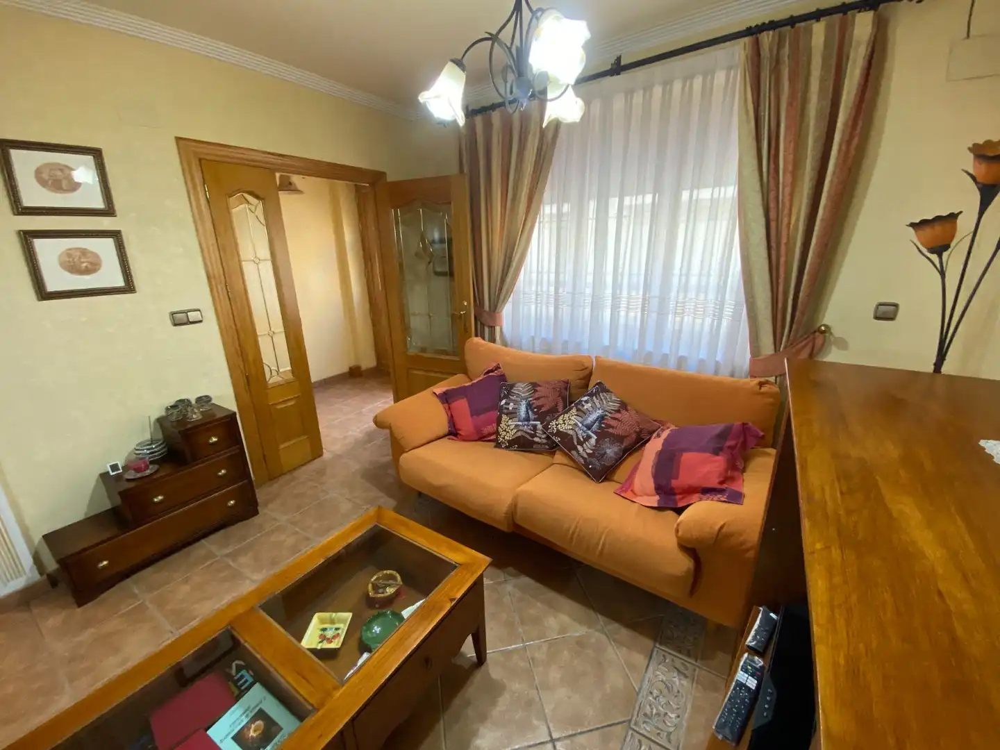Wohnzimmer von Haus oder Chalet zum Verkauf in Sax mit Klimaanlage, Terrasse und Schwimmbad