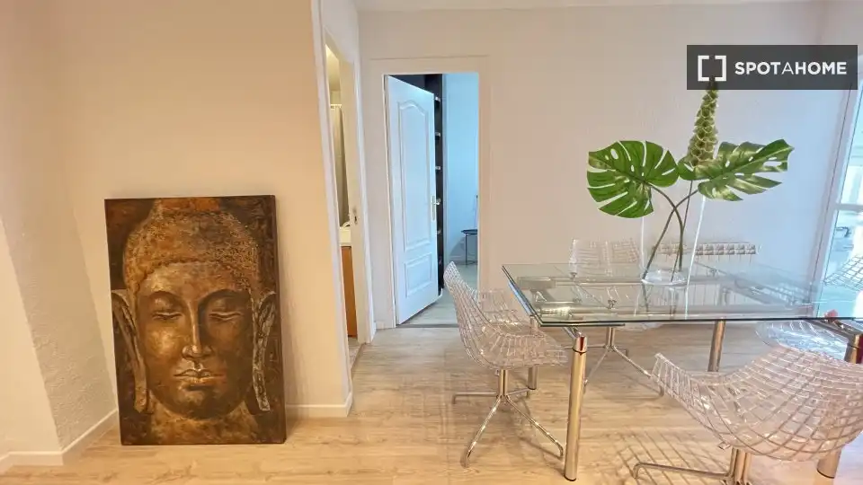 Dining room of Flat for rent in Madrid  with Air Conditioner, Heating and Furnished