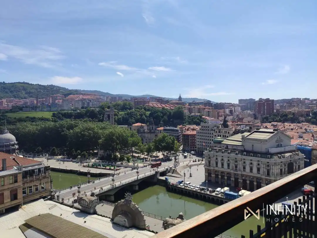 Vista exterior de Piso de alquiler en Bilbao  con Calefacción y Terraza