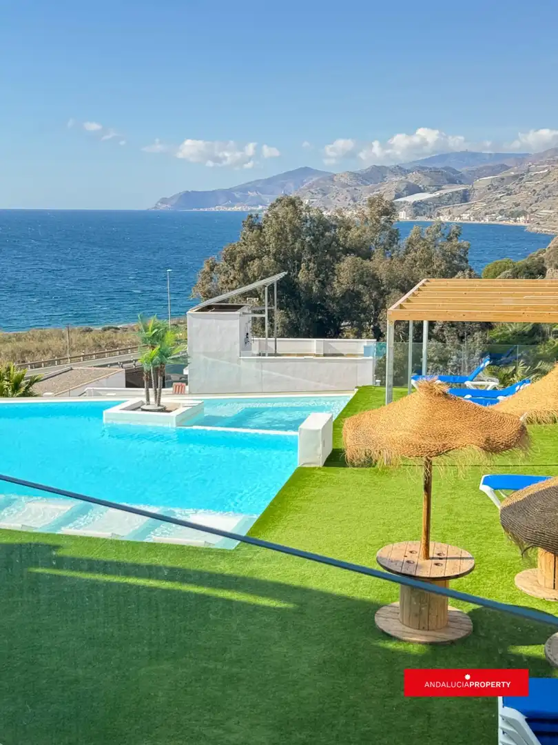 Schwimmbecken von Wohnung zur Miete in Sorvilán mit Klimaanlage, Heizung und Privatgarten