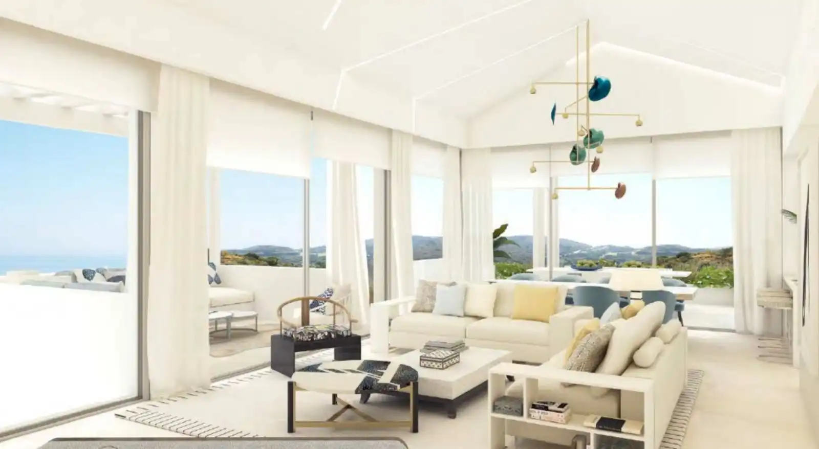Living room of Apartments for rent in Benahavís  with Air Conditioner, Heating and Private garden