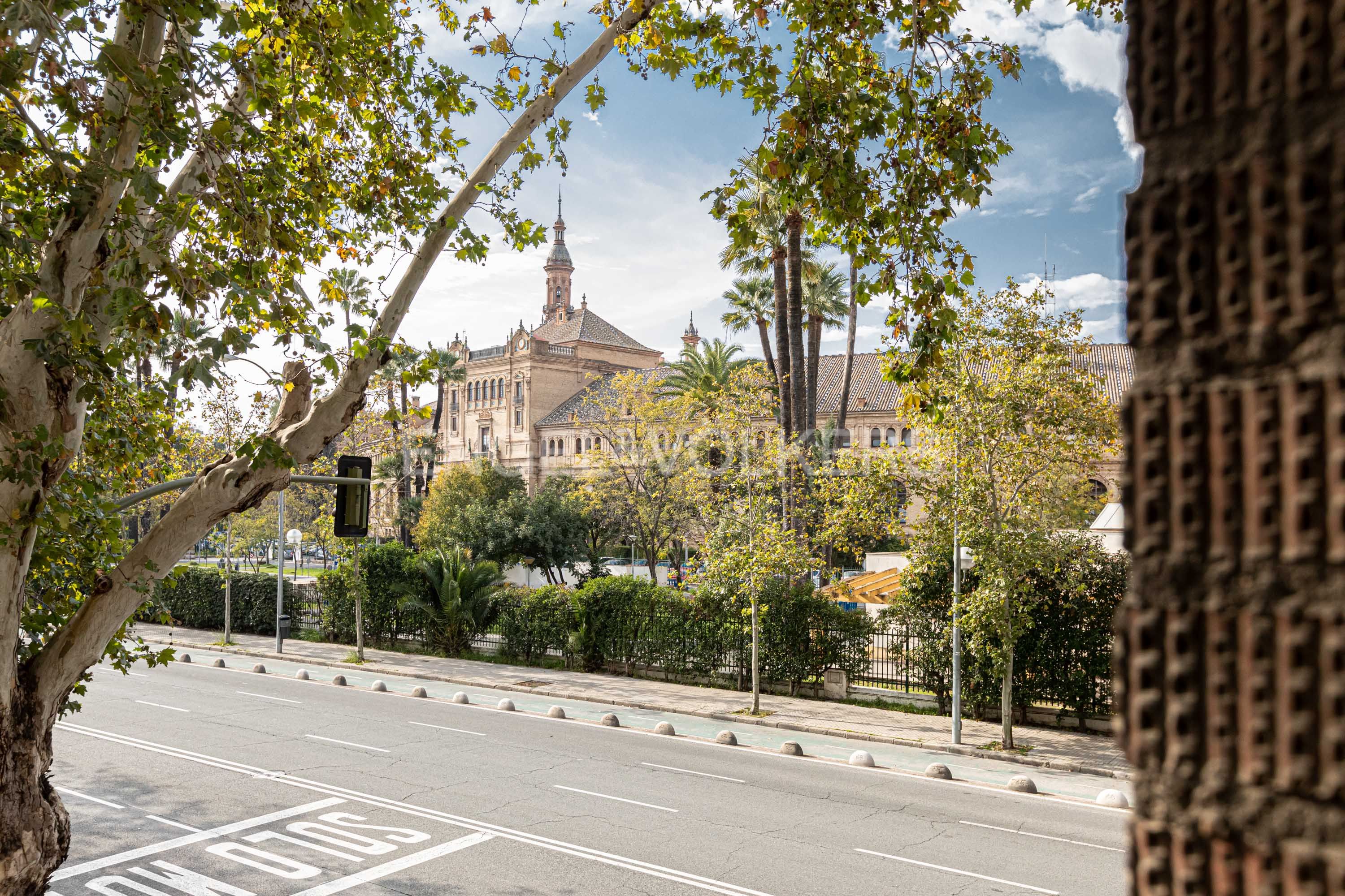 Exterior view of Flat for sale in  Sevilla Capital  with Air Conditioner and Heating