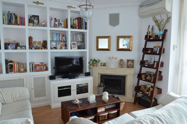 Sala d'estar de Pis en venda en San Lorenzo de El Escorial amb Calefacció, Parquet i Terrassa