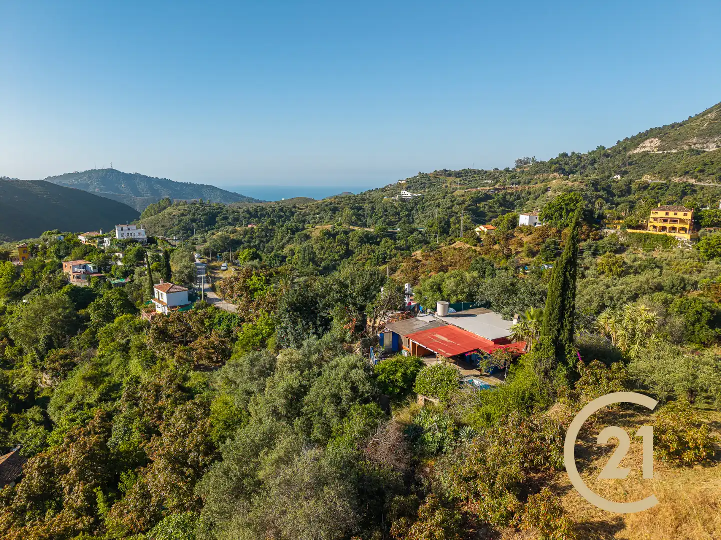 Vista exterior de Finca rústica en venta en Ojén con Jardín privado, Terraza y Piscina