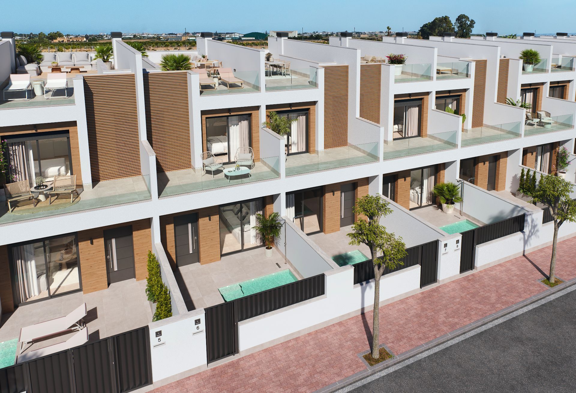 Exterior view of Country house for sale in San Pedro del Pinatar  with Air Conditioner, Heating and Private garden