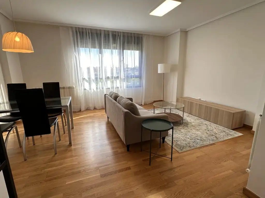 Living room of Apartments for rent in  Logroño  with Heating, Parquet flooring and Terrace