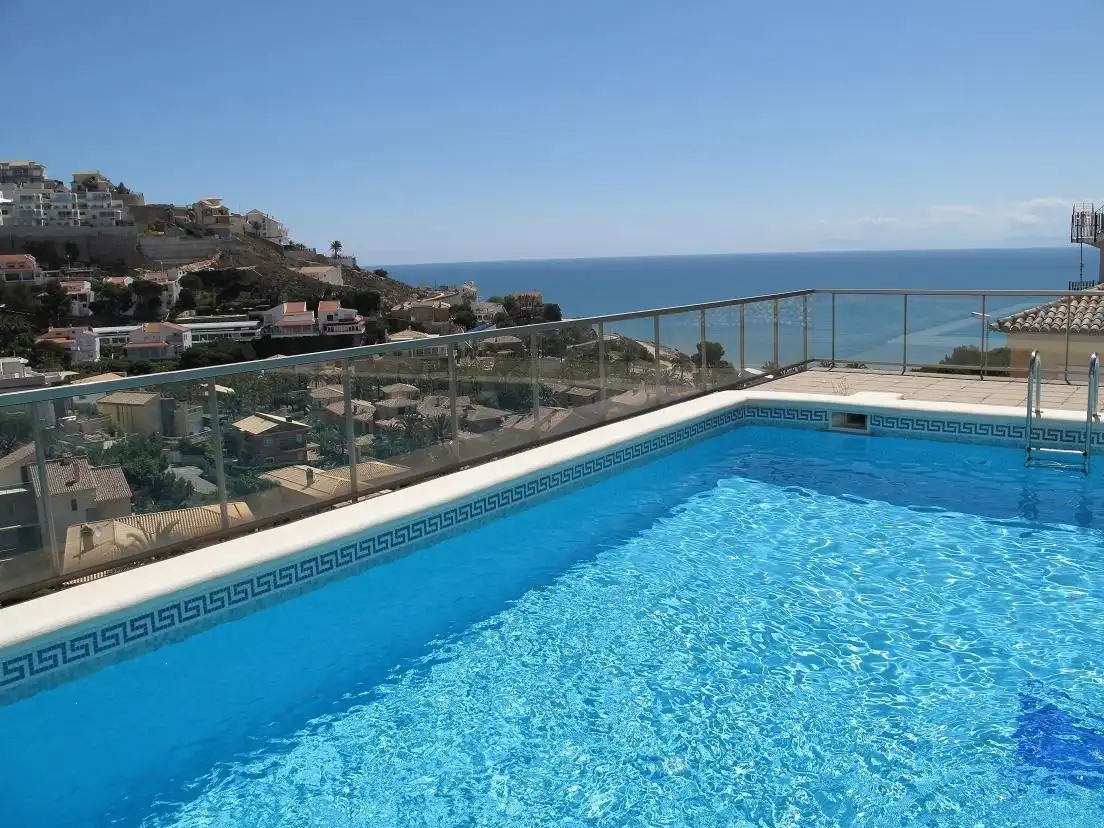 Schwimmbecken von Wohnung zur Miete in Cullera mit Klimaanlage, Terrasse und Möbliert
