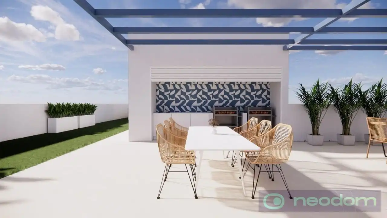Terrace of Flat for sale in Pilar de la Horadada  with Air Conditioner, Terrace and Swimming Pool