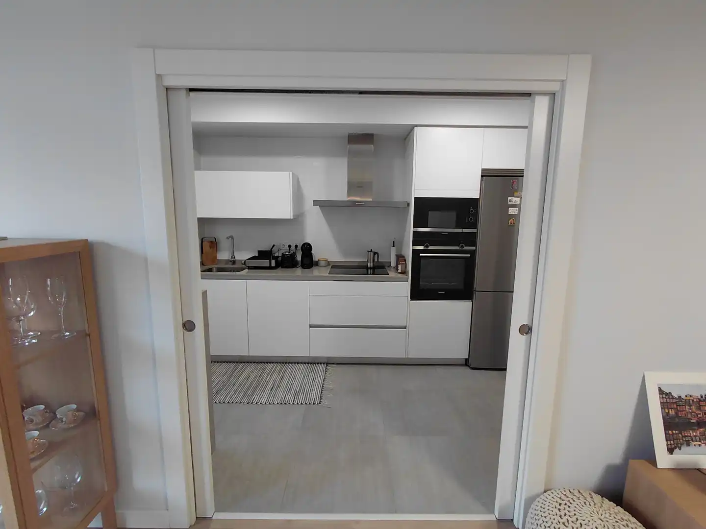 Küche von Wohnung zum Verkauf in Oleiros mit Heizung, Privatgarten und Parkett