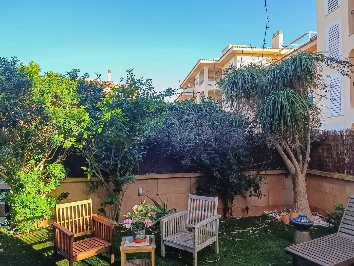 Garten von Wohnung zum Verkauf in Llucmajor mit Klimaanlage, Heizung und Möbliert
