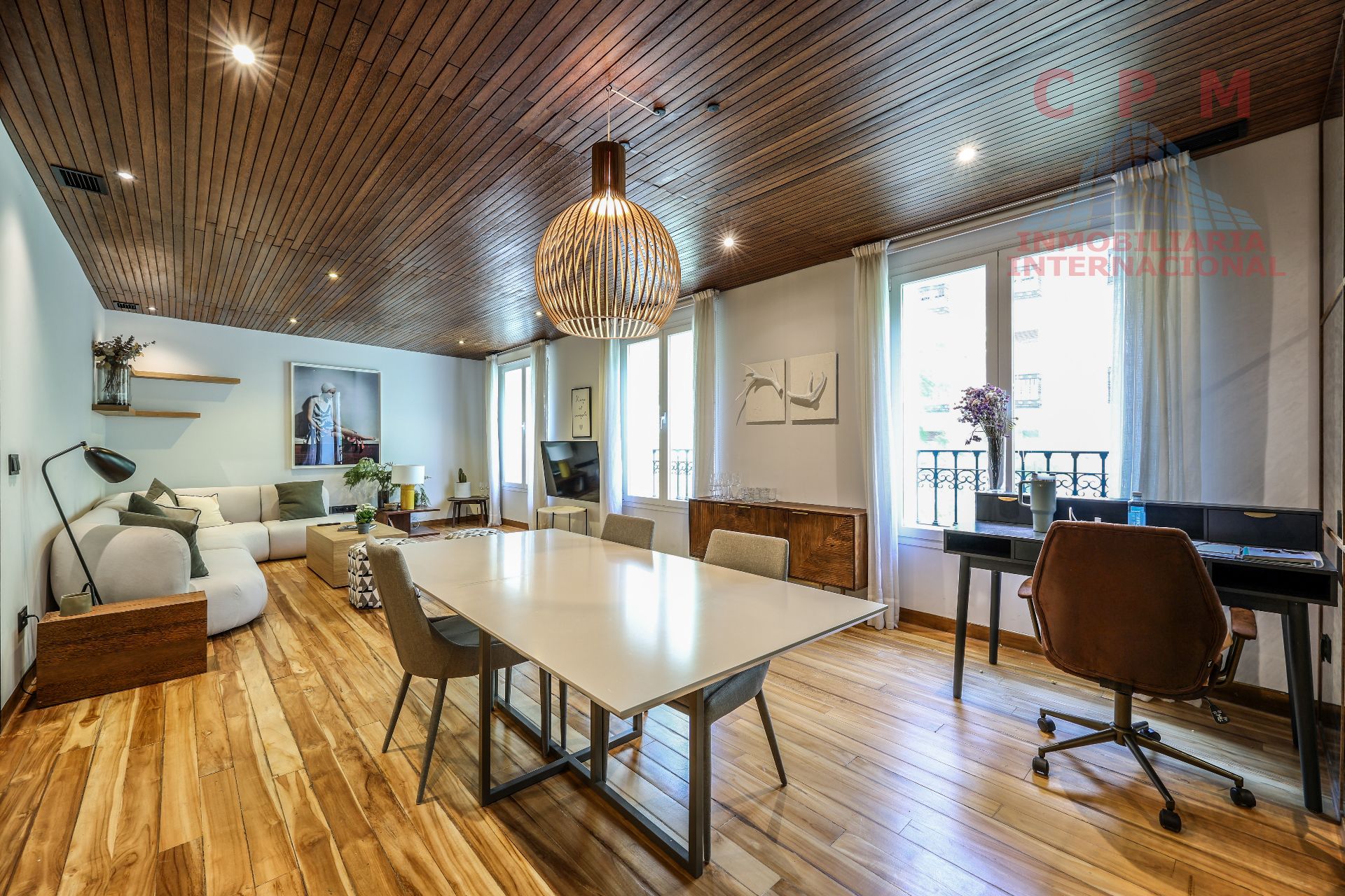Comedor de Piso de alquiler en  Madrid Capital con Aire acondicionado, Calefacción y Parquet