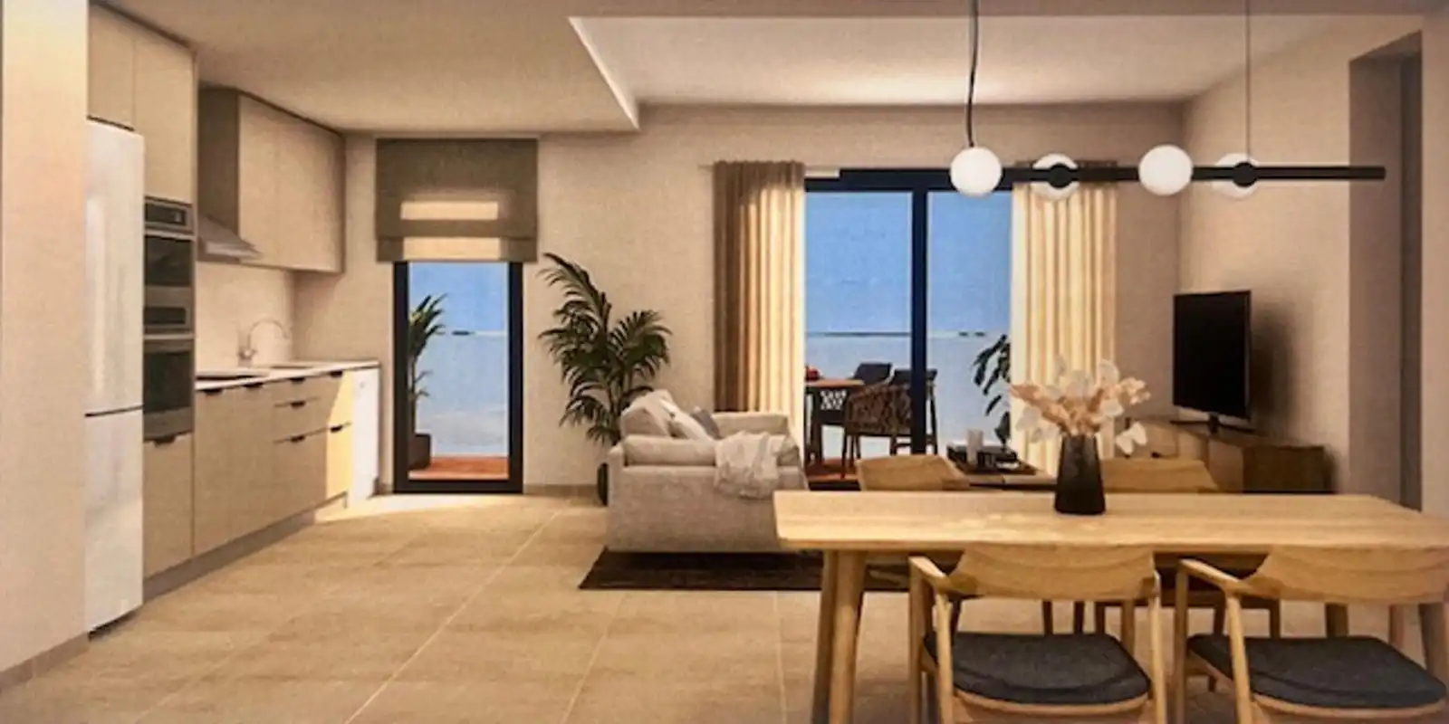 Wohnzimmer von Wohnung zum Verkauf in Pals mit Klimaanlage, Terrasse und Schwimmbad