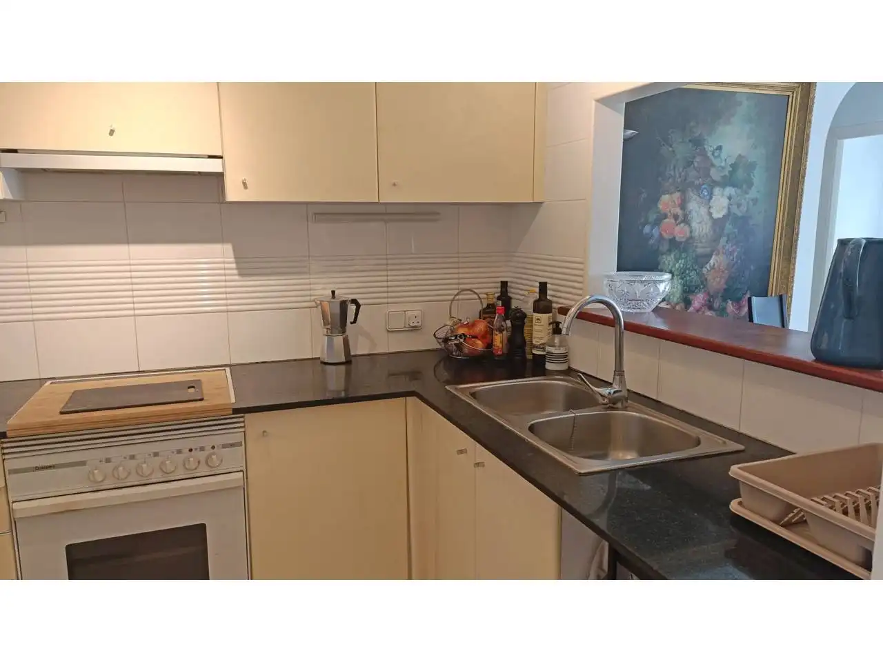 Kitchen of Flat for sale in L'Escala  with Private garden, Terrace and Furnished