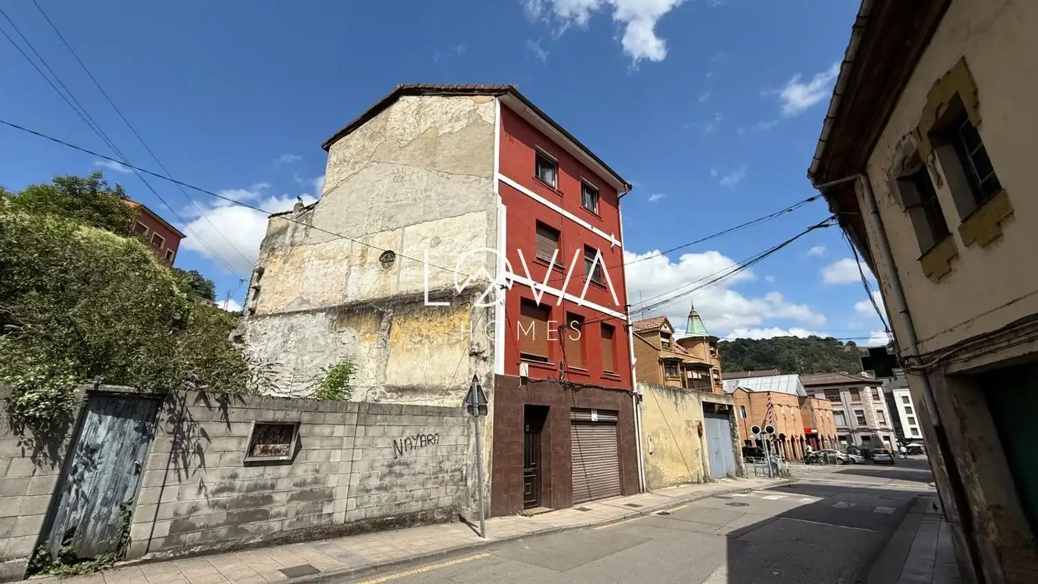 Vista exterior de Piso en venta en Langreo