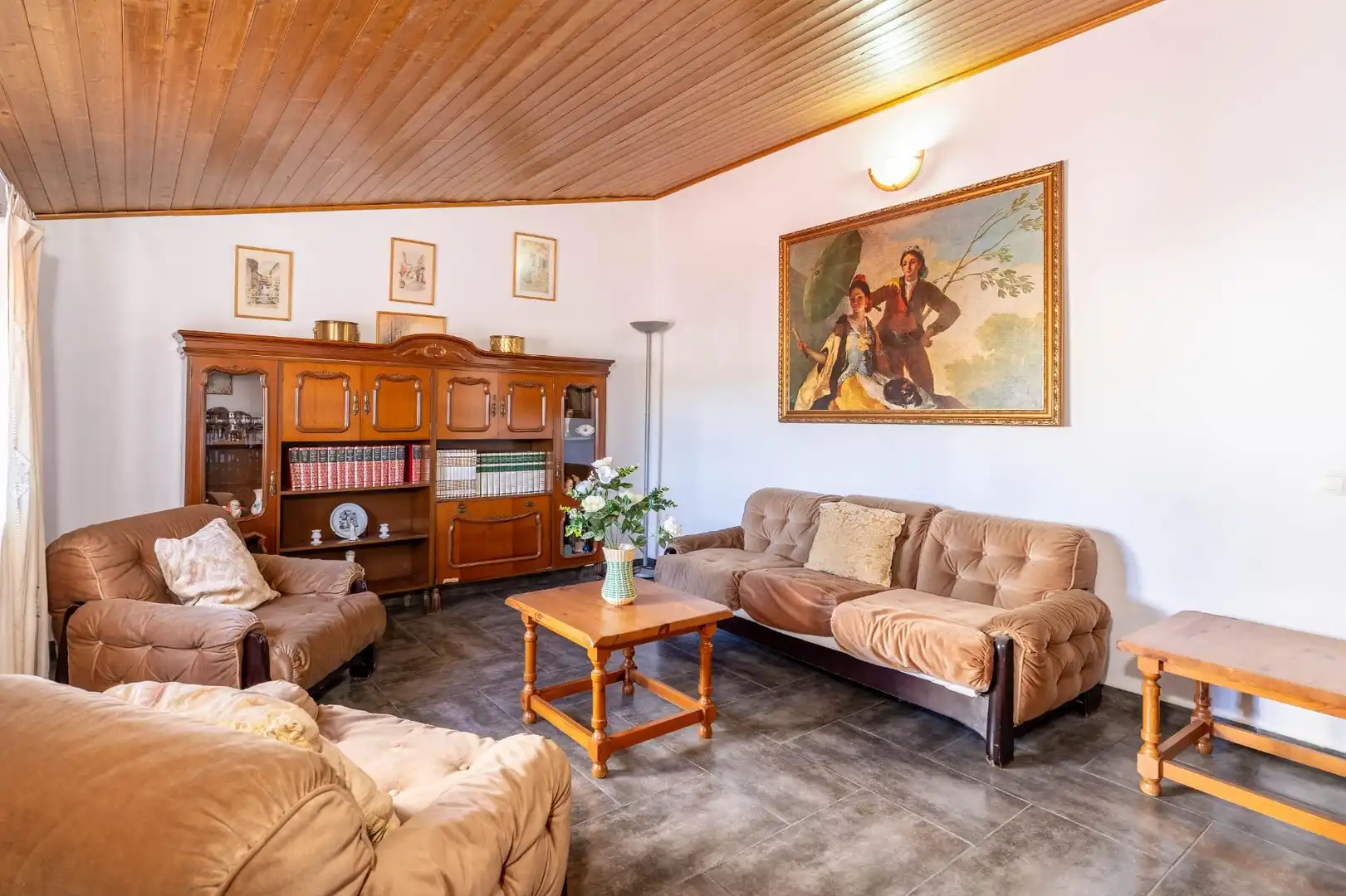 Sala de estar de Casa o chalet en venta en El Garrobo con Aire acondicionado, Calefacción y Jardín privado
