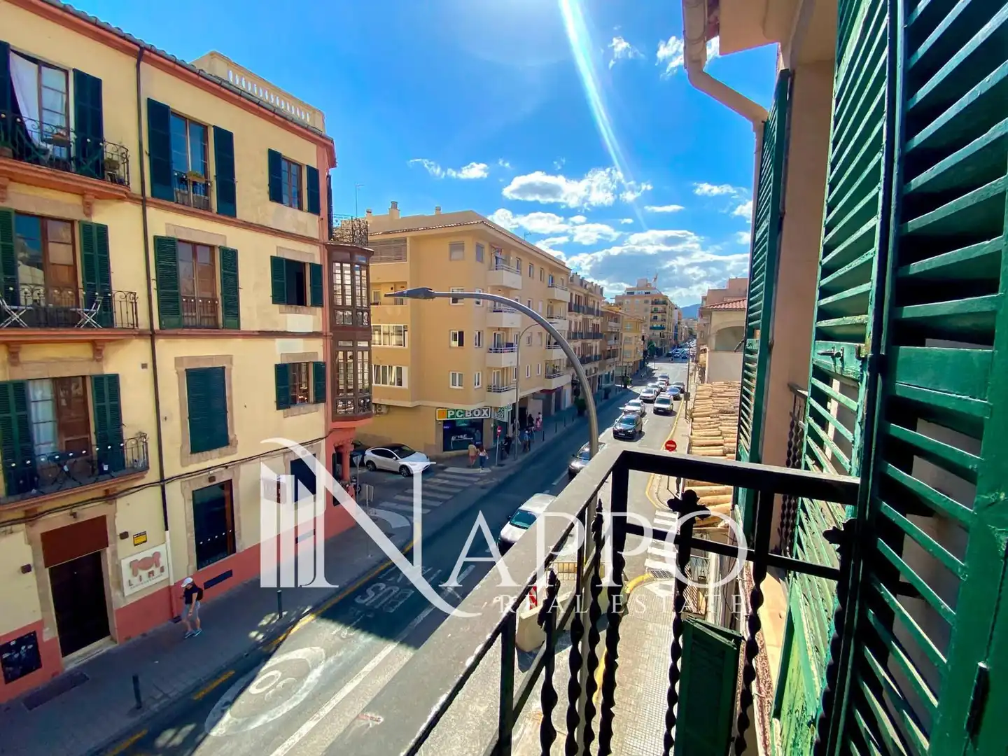 Vista exterior de Pis de lloguer en  Palma de Mallorca amb Aire condicionat, Calefacció i Terrassa