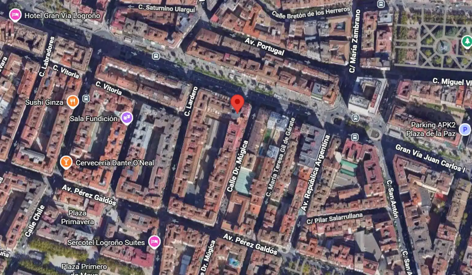 Vista exterior de Pis en venda en  Logroño amb Calefacció