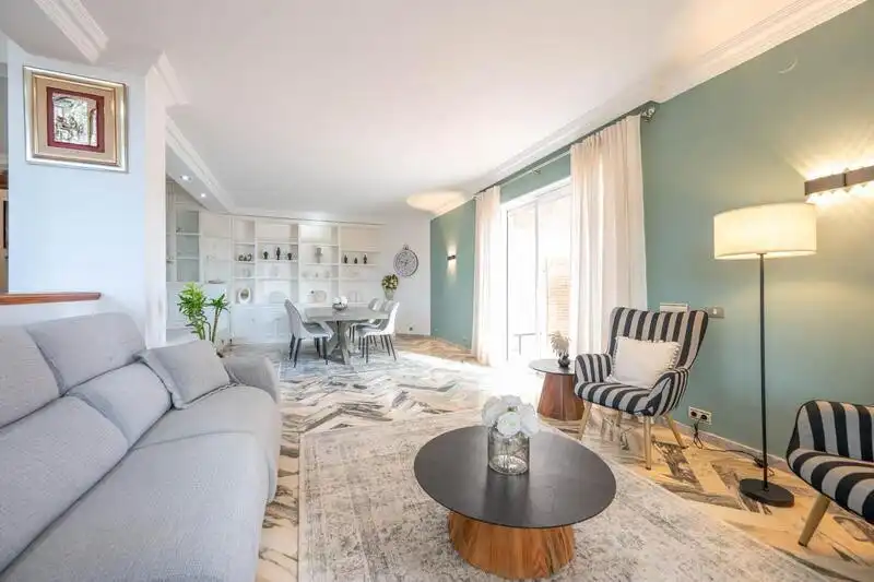 Living room of Houses for rent in Estepona  with Air Conditioner, Private garden and Terrace