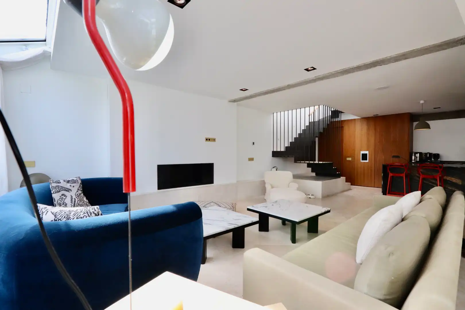 Living room of Attic for sale in Madrid  with Air Conditioner, Heating and Parquet flooring
