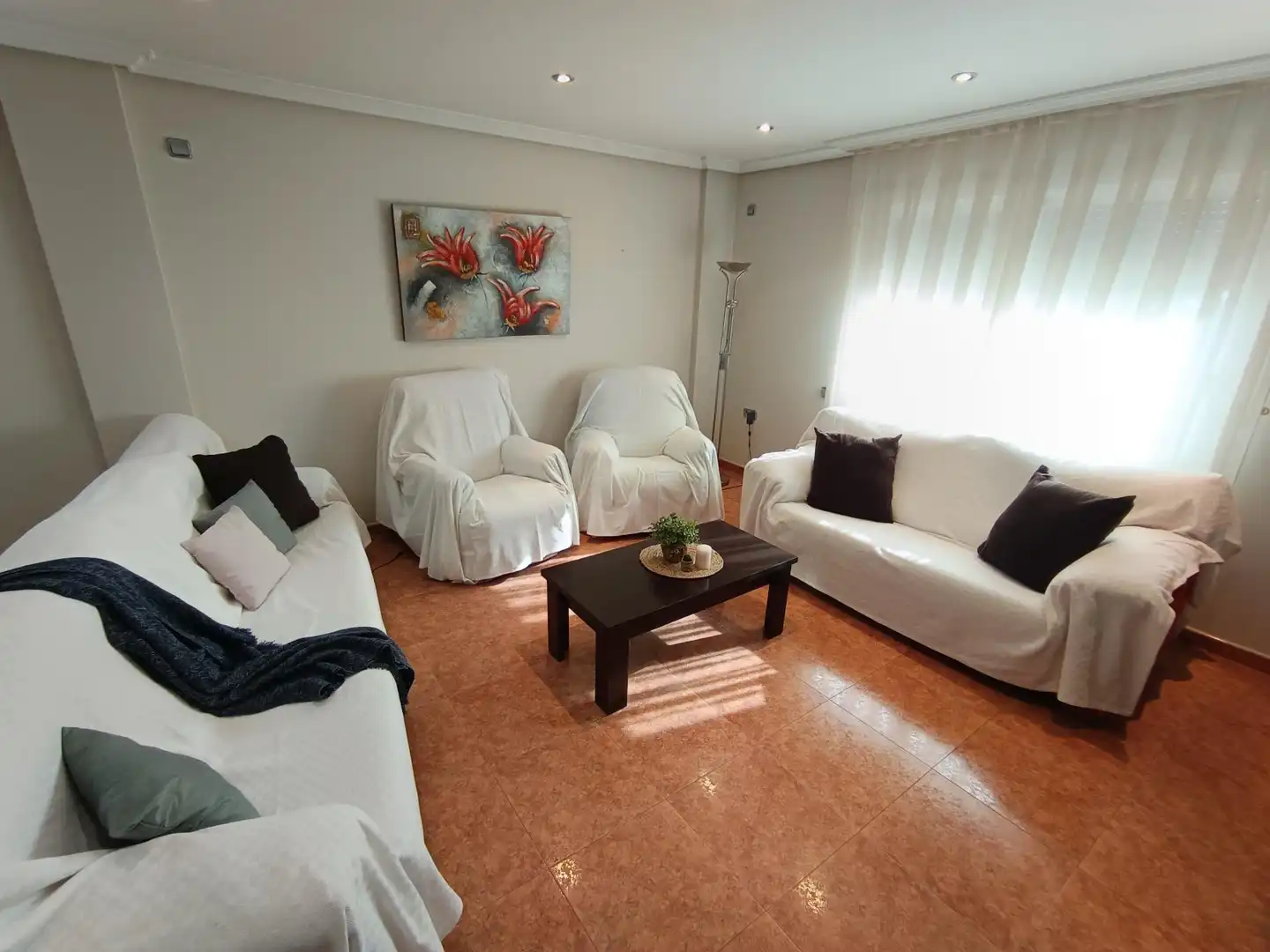 Sala d'estar de Casa o xalet en venda en Murcia amb Aire condicionat, Calefacció i Jardí privat
