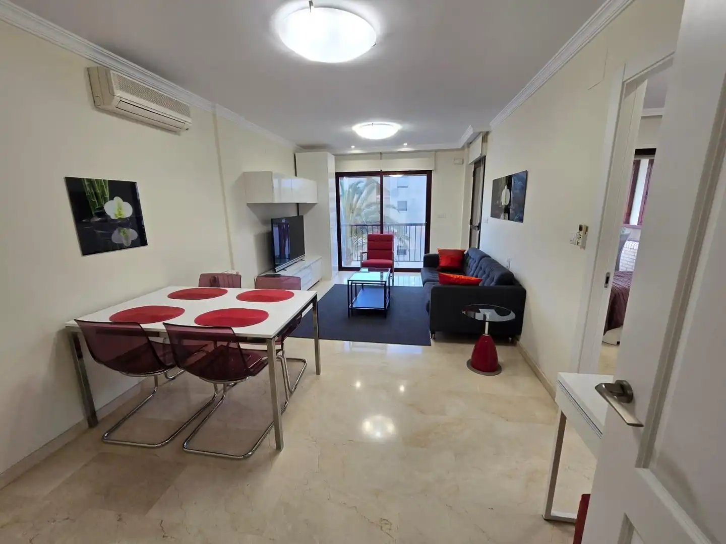 Living room of Apartments for rent in L'Alfàs del Pi  with Air Conditioner, Heating and Terrace
