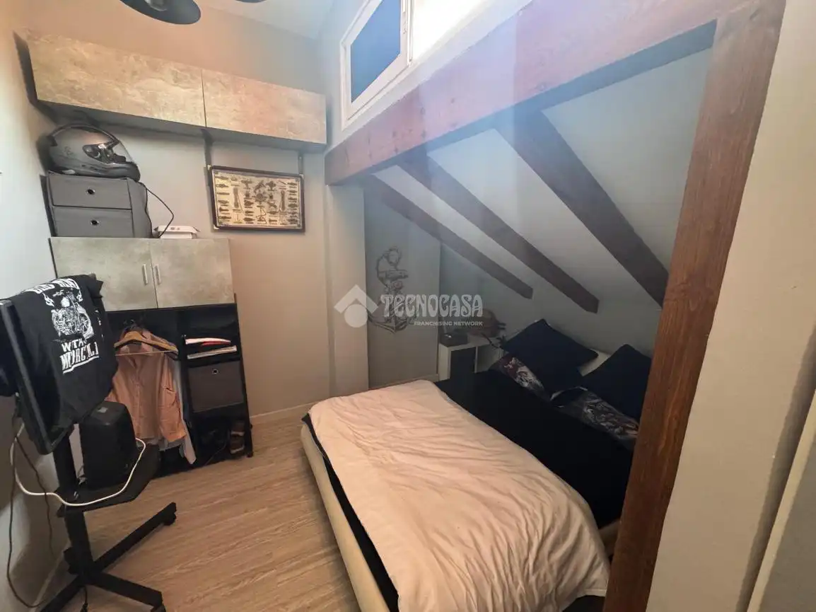 Bedroom of Flat for sale in Gijón   with Furnished