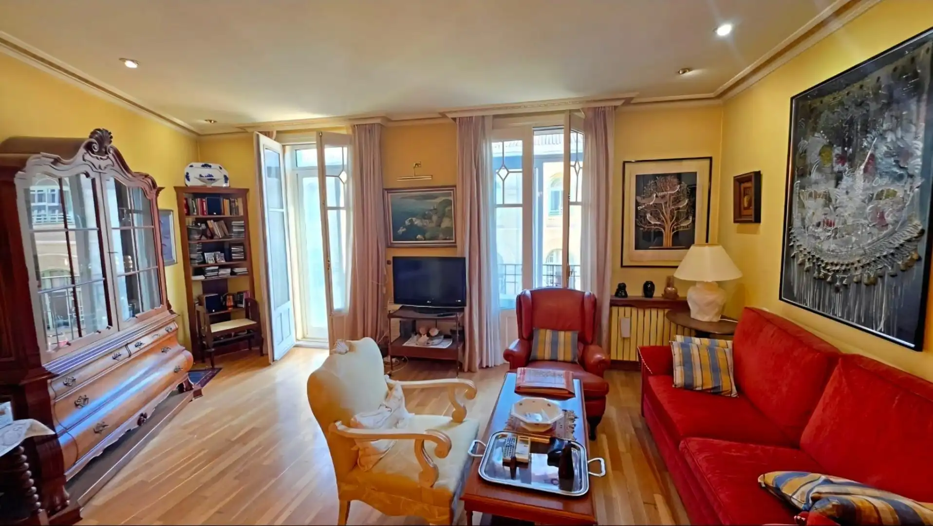 Sala de estar de Piso de alquiler en Zaragoza con Aire acondicionado, Calefacción y Parquet