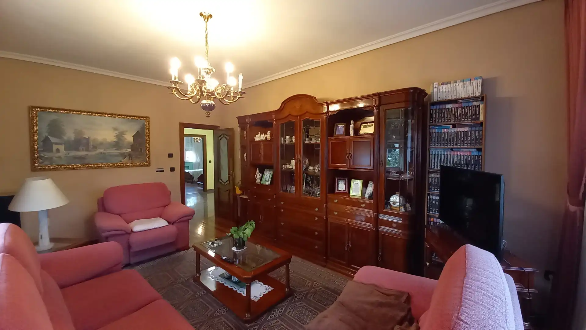 Living room of Houses for sale in Castrillón  with Heating, Private garden and Parquet flooring