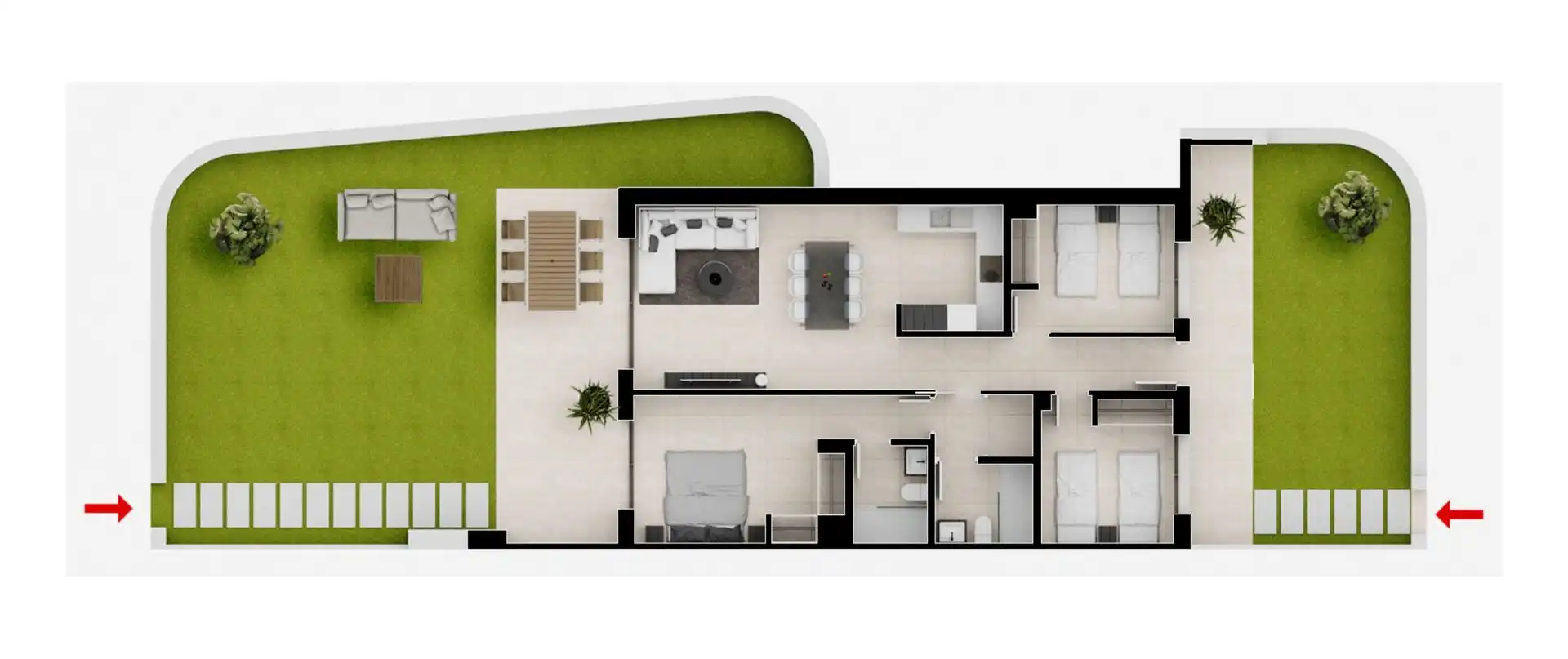Apartments for sale in Cartagena  with Air Conditioner, Heating and Private garden
