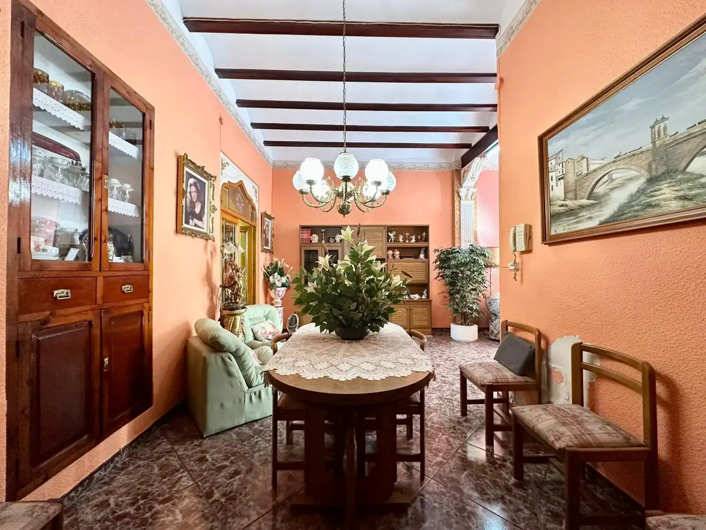 Comedor de Casa o chalet en venta en Alberic con Terraza, Trastero y Amueblado