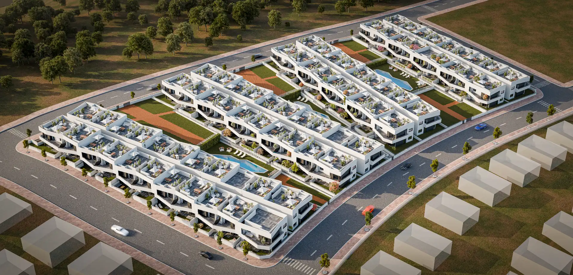 Vista exterior de Apartament en venda en San Miguel de Salinas amb Calefacció, Jardí privat i Terrassa