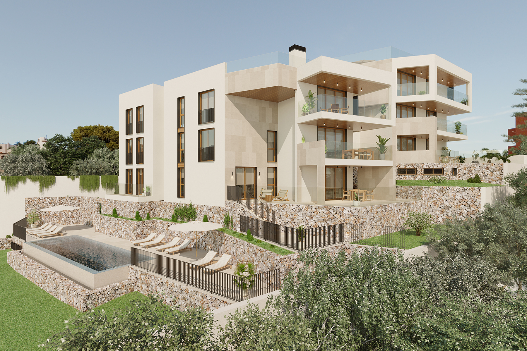 Vista exterior de Apartament en venda en  Palma de Mallorca amb Aire condicionat, Calefacció i Terrassa