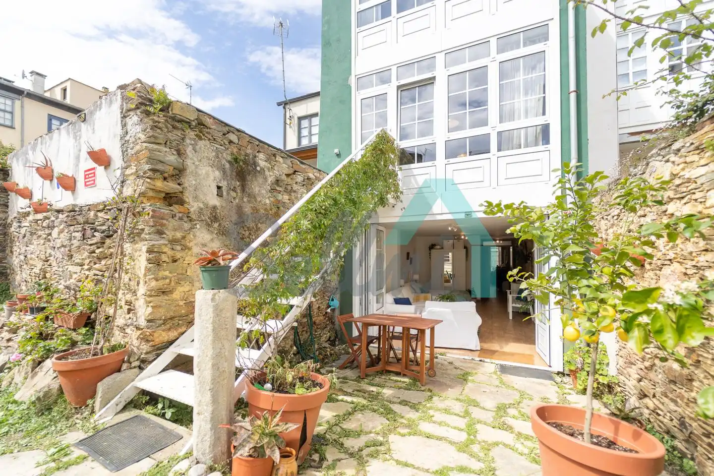 Terrace of Single-family semi-detached for sale in Ribadeo  with Heating, Private garden and Terrace