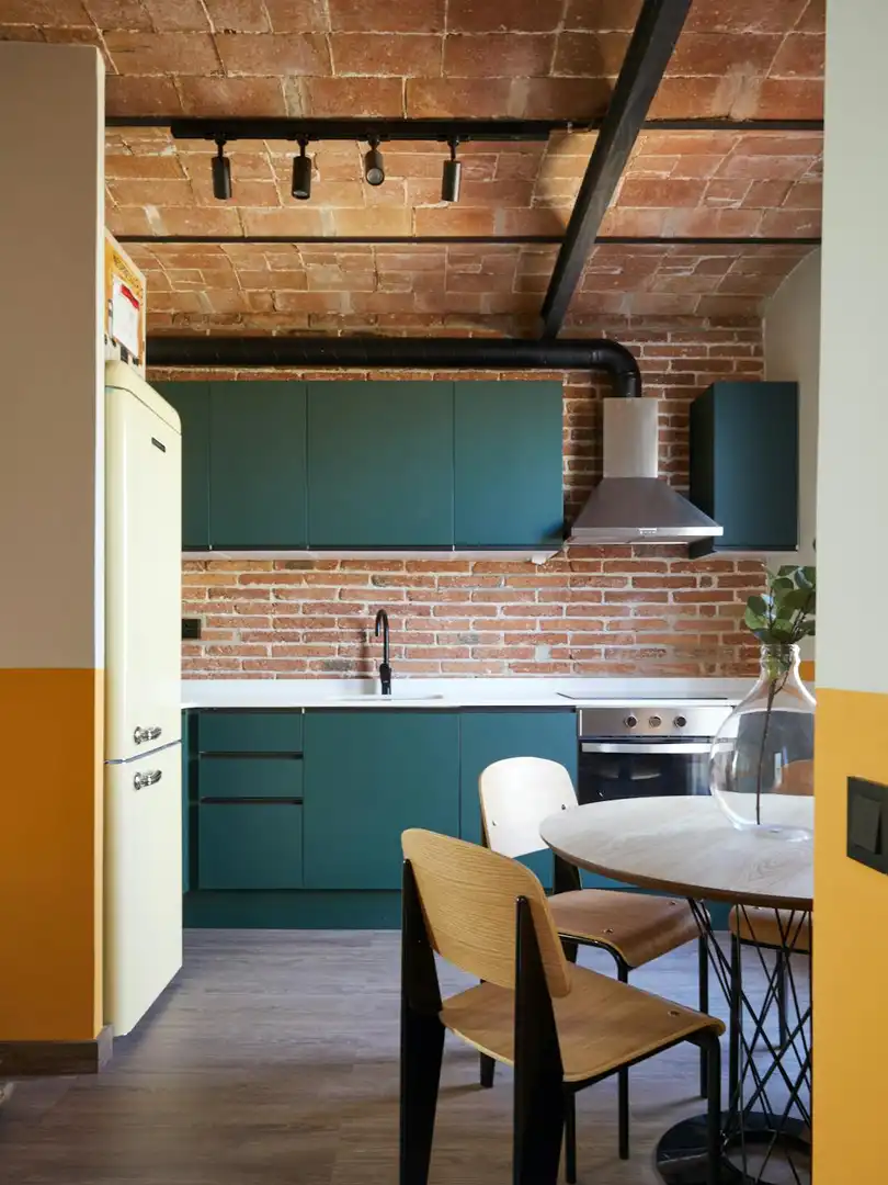 Cocina de Piso de alquiler en Barcelona con Aire acondicionado, Calefacción y Amueblado