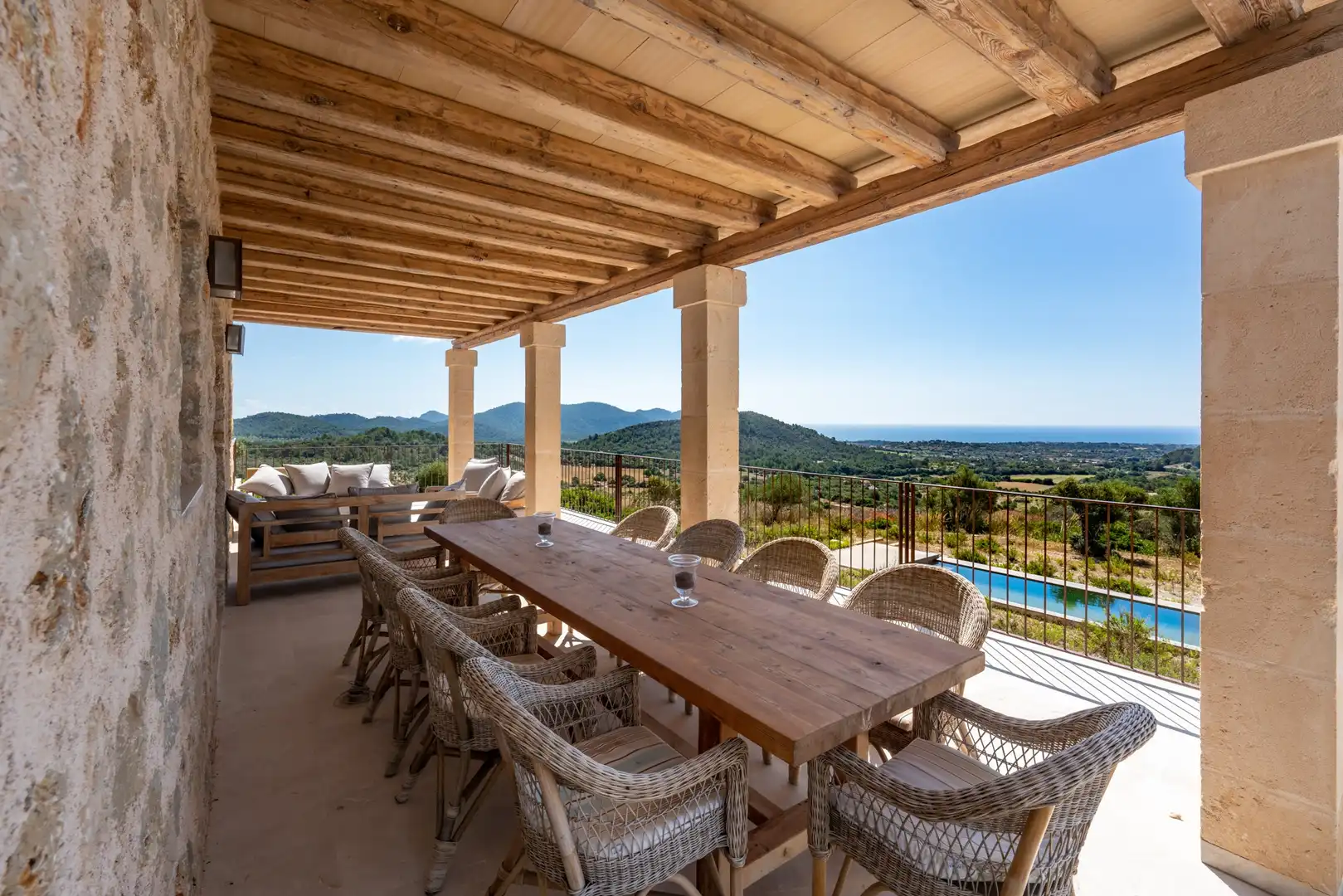 Terrasse von Country house zum Verkauf in Son Servera mit Klimaanlage, Heizung und Terrasse